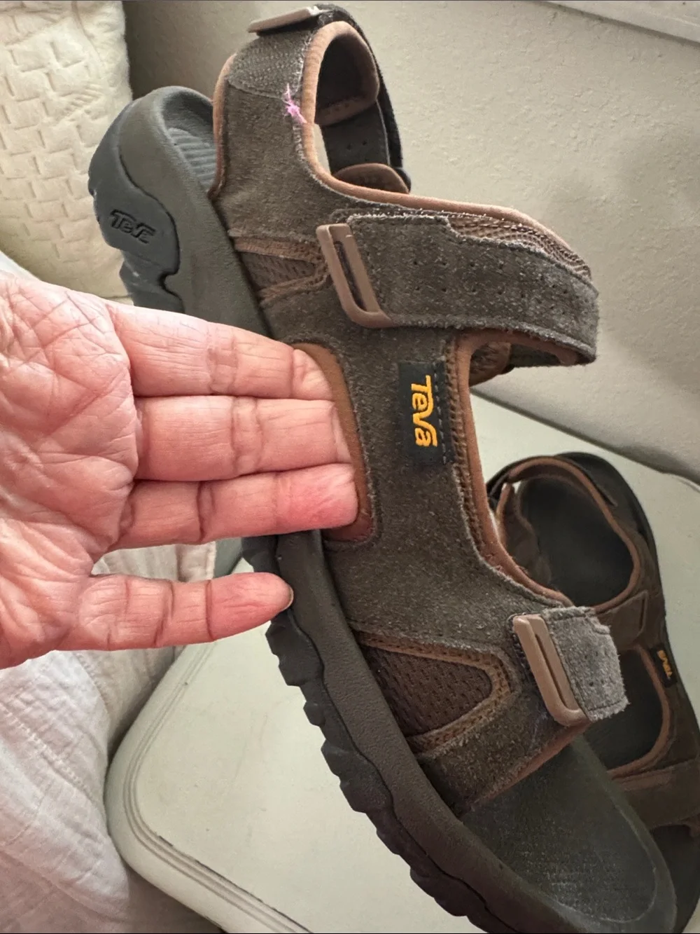 Teva Men’s Dark Brown and Black Outdoor Sport Sandals